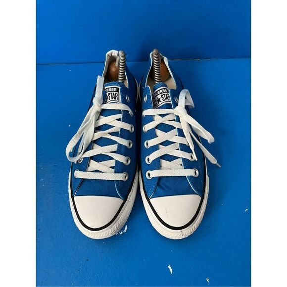 Converse Chuck Taylor Low Canvas Trainers 117407F Blue/WhiteUS6 - Picture 3 of 6
